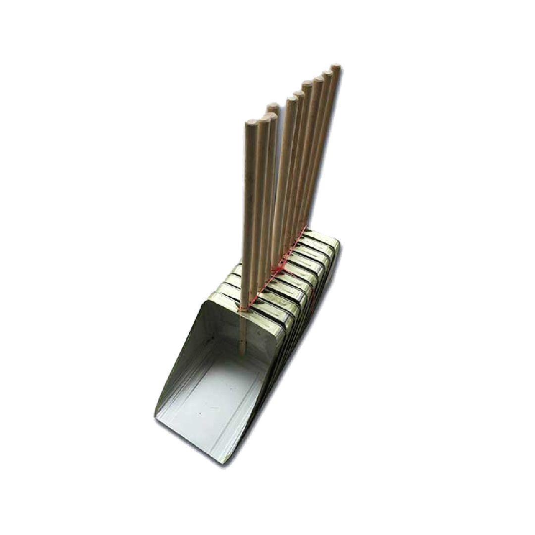 ที่โกยผงปี๊บด้ามไม้ (มัด)